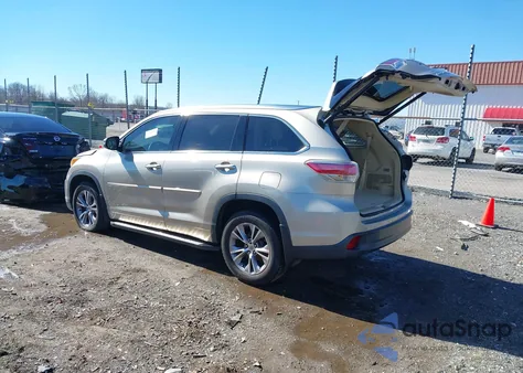 2014 Toyota Highlander Xle V6 from USA, damaged, VIN 5TDKKRFH6ES011920
